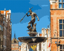 Картины по номерам Фонтан Нептуна. Гданск 48x60 Brushme BS53435L