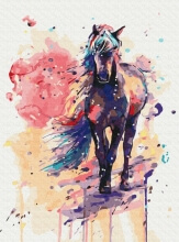 Картины по номерам Фантастическая лошадь 40x50 Brushme BS108