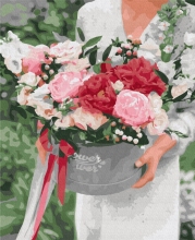 Картини за номерами Квіти у подарунок 40x50 Brushme BS52851