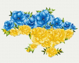Картини за номерами Квітуча Україна ©Svetlana Drab 40x50 Brushme BS53081