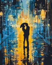 Картини за номерами Діалог світла та дощу 40x50 Brushme BS53983