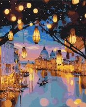 Картины по номерам Вечерний блеск Венеции 48x60 Brushme BS24915L