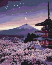 Картины по номерам Вечерняя Япония 48x60 Brushme BS33813L