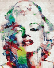 Картини за номерами Барвиста Мерлін Монро 48x60 Brushme BS9723L