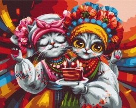 Картини за номерами Кішки подружки © Маріанна Пащук 40x50 Brushme BS54140