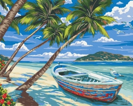 Картини за номерами Райський острів 48x60 Brushme BS21769L