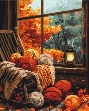 Картини за номерами Осінній затишок 40x50 Brushme BS54174