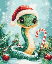 Картины по номерам Праздничная змея 40x50 Brushme BS54212