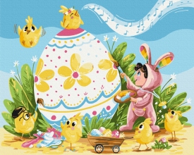 Картины по номерам История  одного пасхального яйца © artdi.ua 40x50 Brushme BS53956