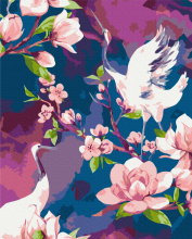 Картини за номерами Пісня журавля 40x50 Brushme BS1003