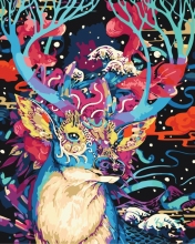 Картины по номерам Фантастический олень 40x50 Brushme BS9376