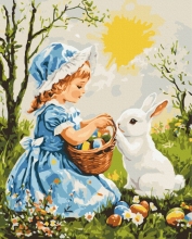 Картини за номерами Великодні друзі 40x50 Brushme BS54297
