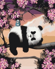 Картины по номерам Сонливая панда 48x60 Brushme BS25499L