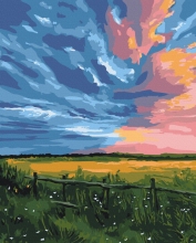 Картины по номерам Закат на хуторе © Инна Шевякова 40x50 Brushme BS54469