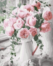 Картини за номерами Букет ніжних троянд 48x60 Brushme BS29390L