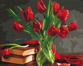 Картины по номерам Букет тюльпанов 48x60 Brushme BS8115L