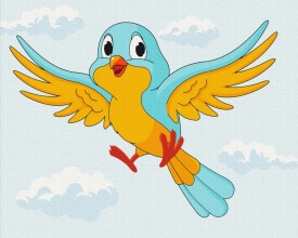 Картини за номерами Пташка українка 48x60 Brushme BS53153L