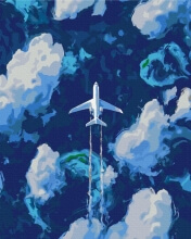 Картини за номерами Над хмарами 48x60 Brushme BS51534L