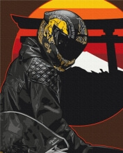 Картины по номерам Східний гонщик 48x60 Brushme BS53711L