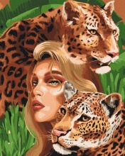 Картины по номерам Хижі леопарди 40x50 Brushme BS52510