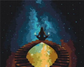 Картины по номерам Гармония с космосом 48x60 Brushme BS52572L