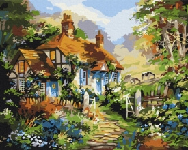 Картины по номерам Летний сказочный домик 48x60 Brushme BS51879L
