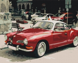 Картины по номерам Ретро на городских дорогах 48x60 Brushme BS52382L