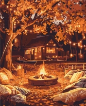 Картины по номерам Огонь среди листьев 40x50 Brushme BS54368