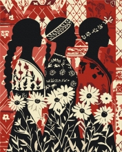 Картины по номерам Цветущее единство 40x50 Brushme BS54378