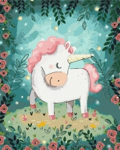 Картини за номерами Єдиноріг 40x50 Brushme BS43586