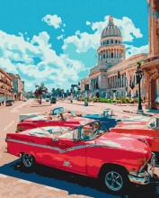 Картины по номерам Рэтро улица 48x60 Brushme BS51615L