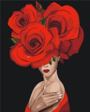 Картини за номерами Королева троянд 40x50 Brushme BS36694