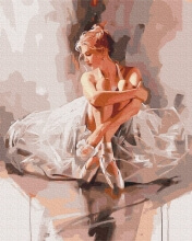 Картины по номерам Балерина в хмаринці ніжності 40x50 Brushme BS52894