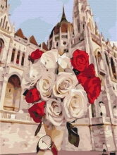 Картины по номерам Троянди в Будапешті 30x40 Brushme RBS52415