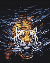 Картины по номерам Тигр плавец 48x60 Brushme BS158L