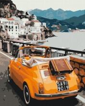 Картины по номерам Ретро автомобиль 48x60 Brushme BS39476L