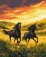 Картини за номерами Нешвидкісний біг 40x50 Brushme BS54424