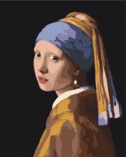 Картины по номерам Девушка с жемчужной серёжкой. Ян Вермеер 48x60 Brushme BS223L