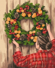 Картины по номерам Праздничный декор  © Mykhailyshyna Daria 48x60 Brushme BS52806L