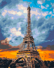 Картины по номерам Железная леди Парижа 40x50 Brushme BS51680