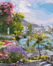 Картини за номерами Старовинний сад біля моря 1 48x60 Brushme BS53747L