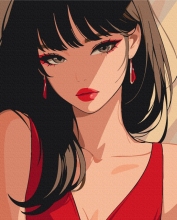 Картины по номерам Загадочная красавица 40x50 Brushme BS54074