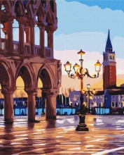 Картины по номерам Вечерняя площадь Венеции 48x60 Brushme BS32268L