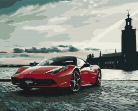 Картины по номерам Багровая скорость 48x60 Brushme BS52181L