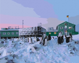 Картины по номерам Vernadsky Research Base © Оксана Савенко 40x50 Brushme BS54271