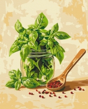Картини за номерами Запашний базилік 40x50 Brushme BS54434