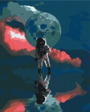 Картины по номерам День на луне 48x60 Brushme BS51942L