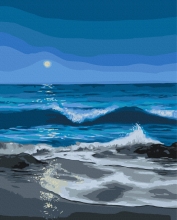 Картины по номерам Сиреневый вечер © Инна Шевякова 40x50 Brushme BS54468