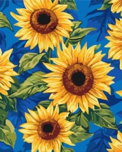 Картини за номерами Квітучі соняшники 40x50 Brushme BS54375