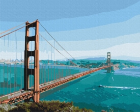 Картины по номерам Через мост к мечте 48x60 Brushme BS52276L